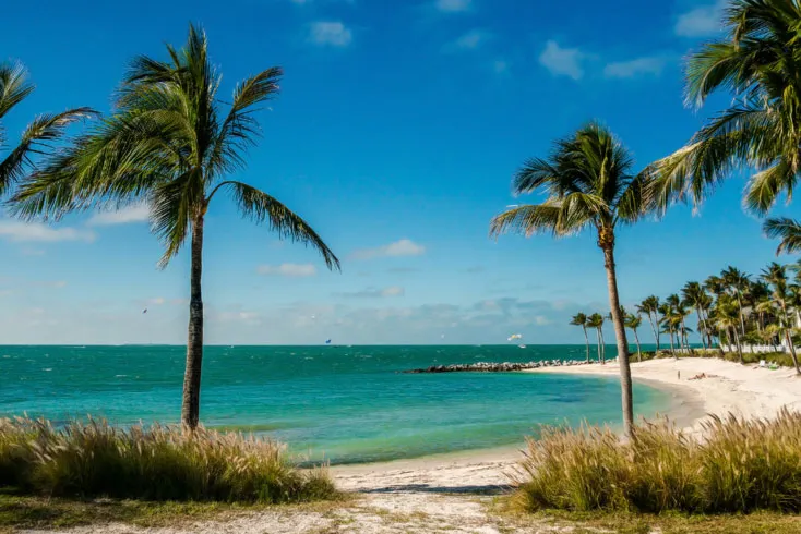Fort Zachary Taylor beach and clear water